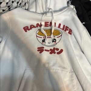 White Ramen Life Hoodie